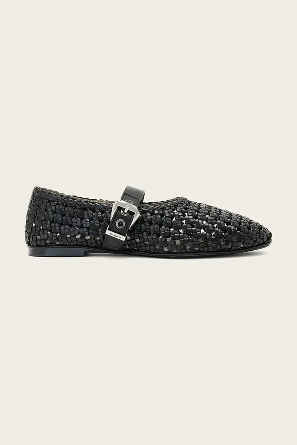 AllSaints AllSaints sandale od kože Sabine Woven Flat