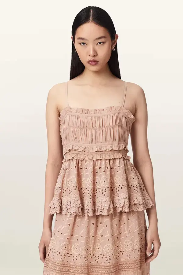 AllSaints AllSaints top za žene s viskozom CAMILLE