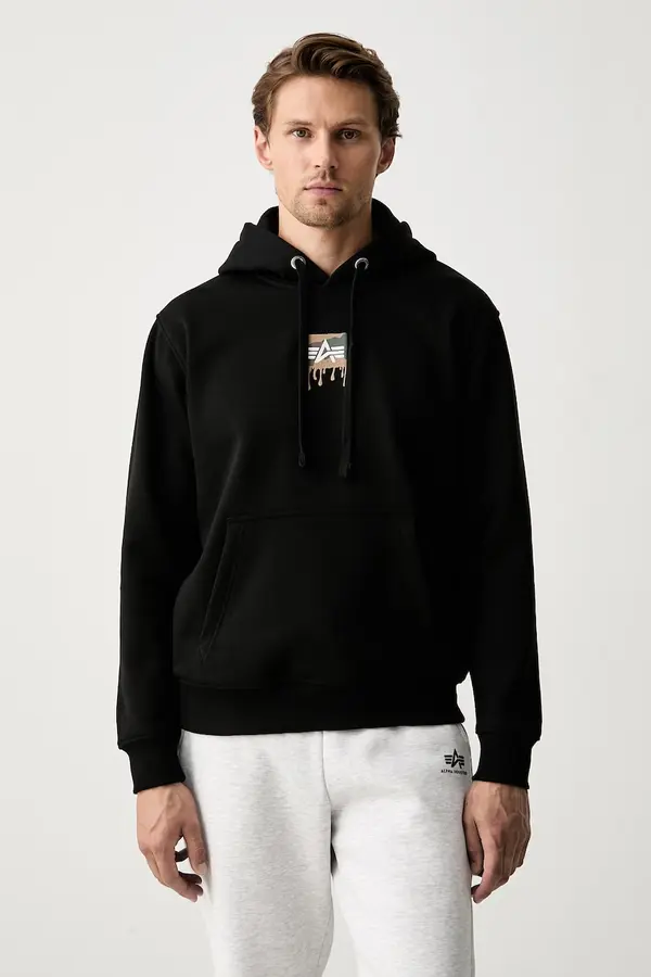 Alpha Industries Alpha Industries dukserica sa kapuljačom za muškarce s pamukom Dripping Camo Print