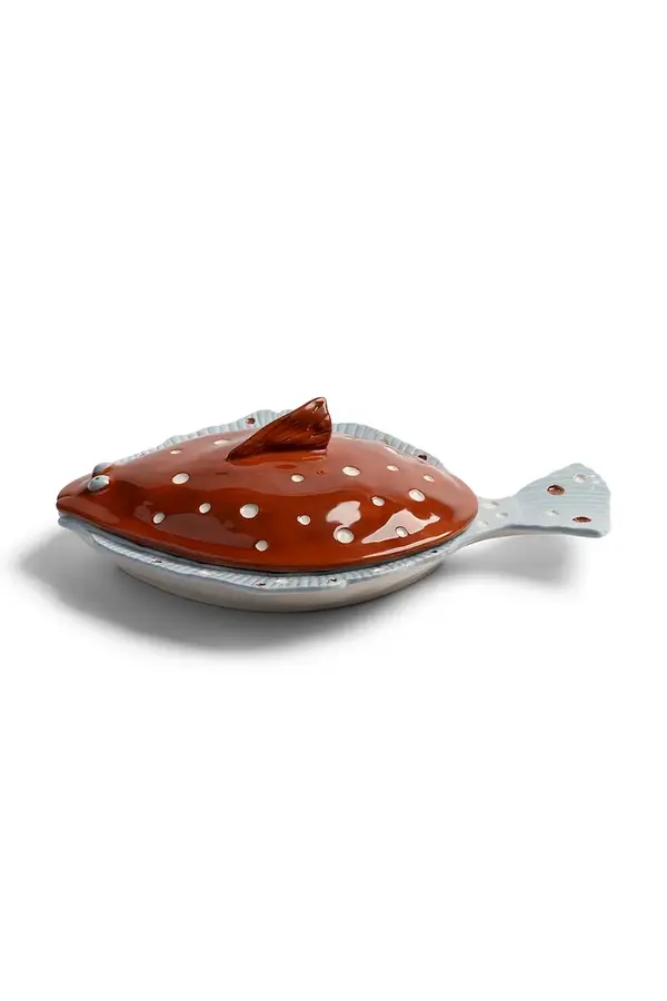 &k amsterdam &k amsterdam oval za posluživanje od kamenine 29,5 x 21 x 9 cm