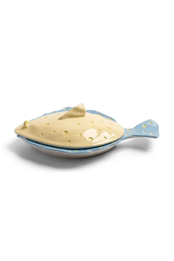 &k amsterdam &k amsterdam Oval za posluživanje od kamenine 29,5 x 21 x 9 cm