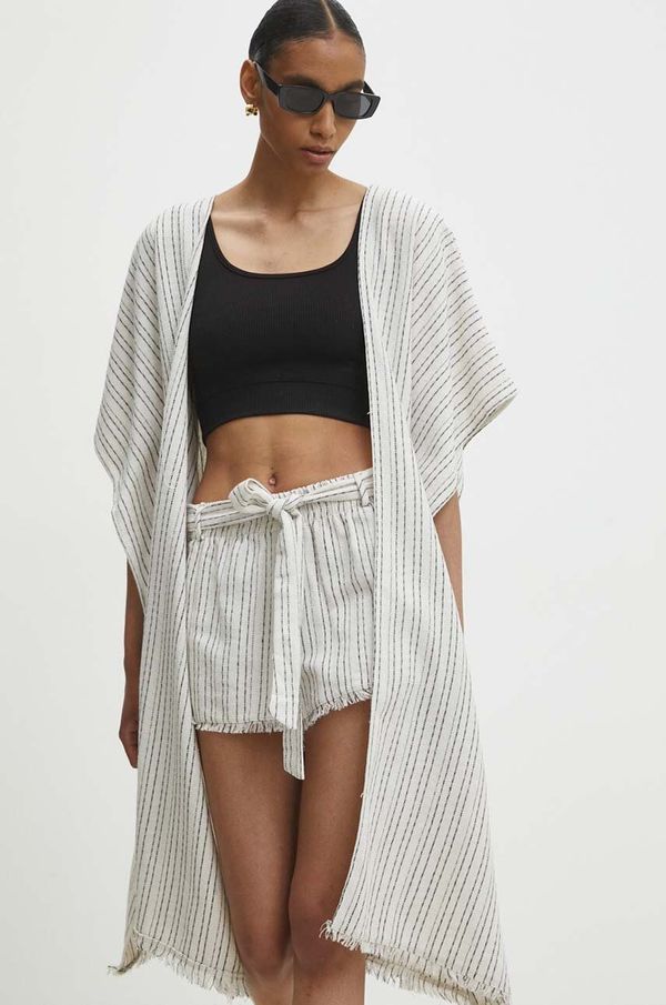 Answear Lab Answear Lab boja: bež, bez zakopčavanja, s uzorkom