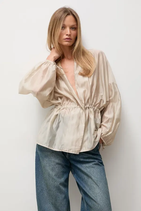 Answear.LAB Answear.LAB bluza za žene s lyocellom