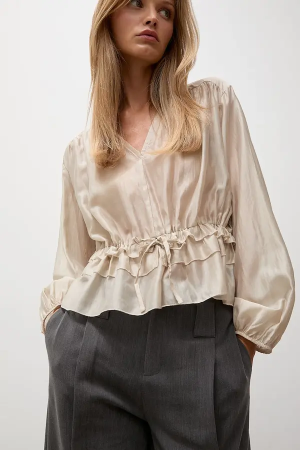 Answear.LAB Answear.LAB bluza za žene s lyocellom