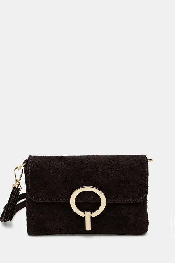 Answear.LAB Answear.LAB crossbody torba za žene od brušene kože