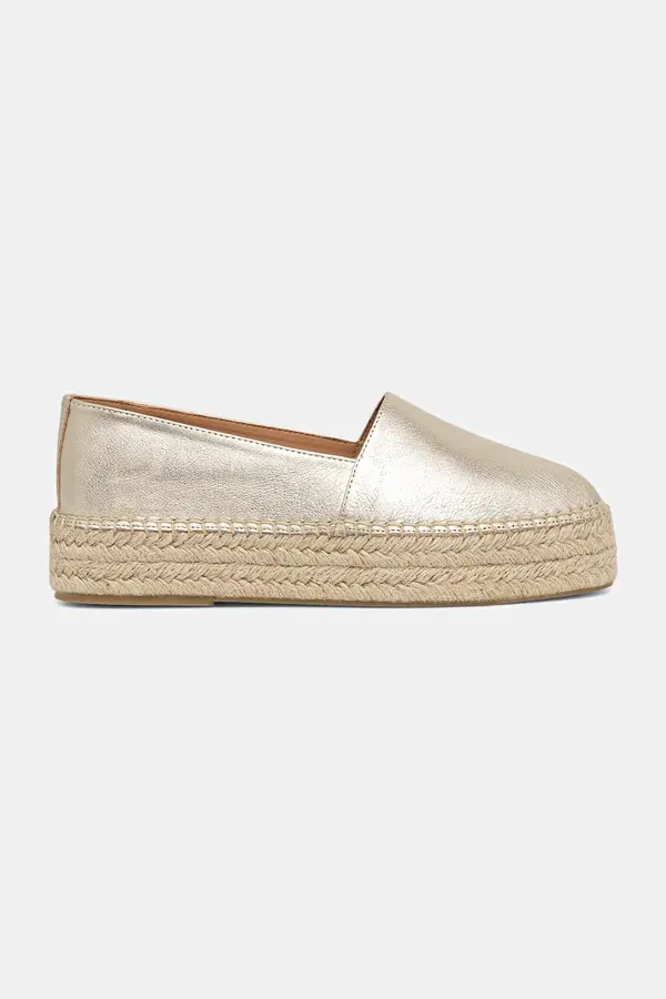 Answear.LAB Answear.LAB Espadrile s platformom za žene od kože