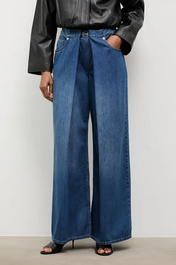 Answear.LAB Answear.LAB wide leg traperice za žene