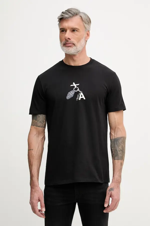 Armani Exchange Armani Exchange Basic majica kratkih rukava za žene od pamuka