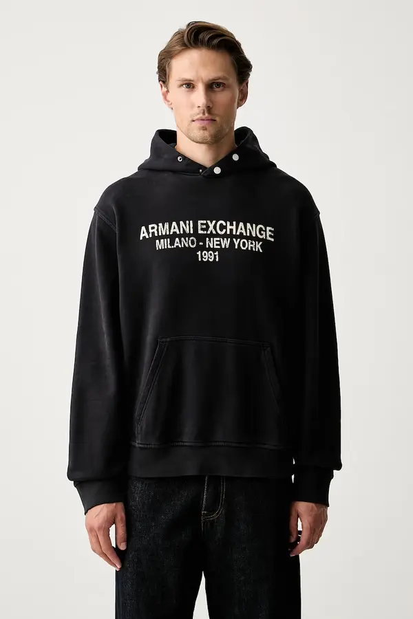 Armani Exchange Armani Exchange dukserica sa kapuljačom za muškarce od pamuka