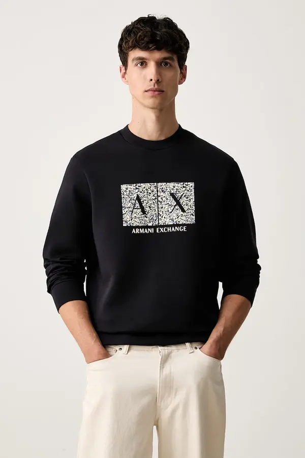 Armani Exchange Armani Exchange dukserica sa kapuljačom za muškarce s pamukom