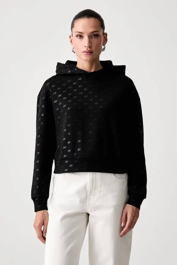 Armani Exchange Armani Exchange dukserica sa kapuljačom za žene s pamukom