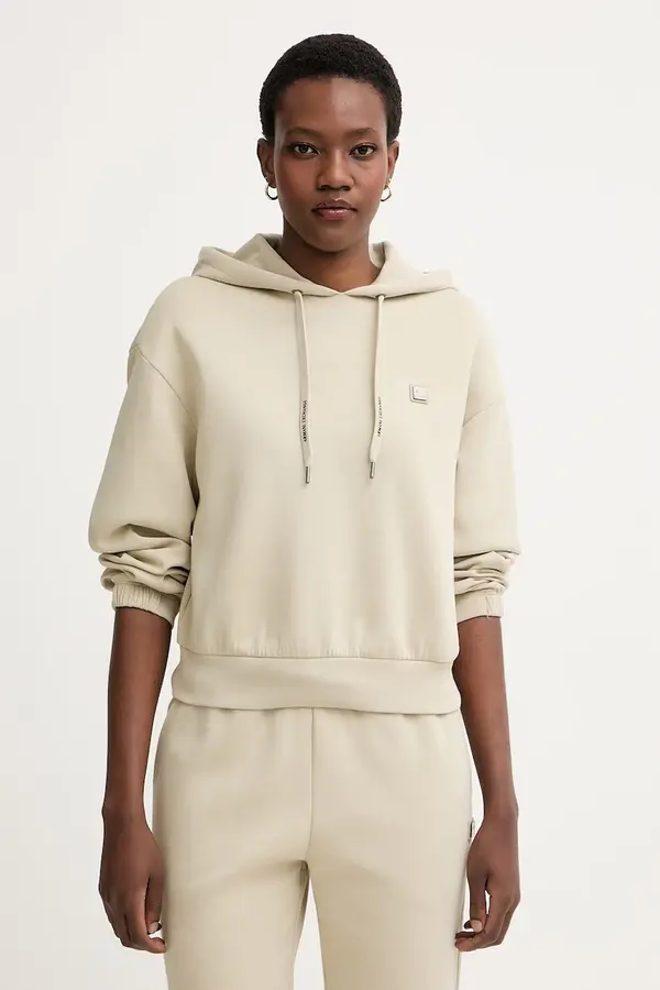 Armani Exchange Armani Exchange dukserica sa kapuljačom ženska od pamuka
