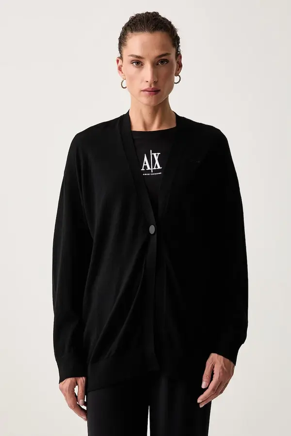 Armani Exchange Armani Exchange kardigan za žene od vune