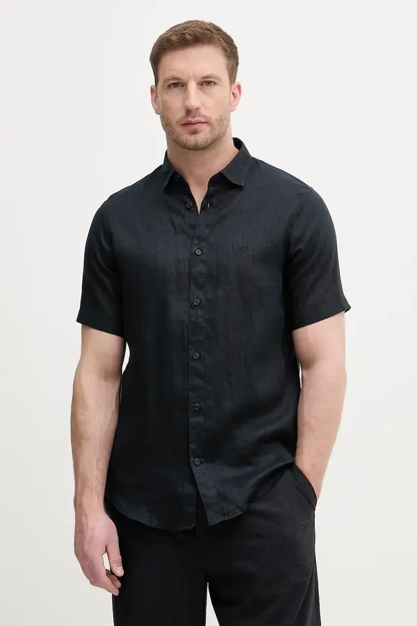 Armani Exchange Armani Exchange košulja muška od lana