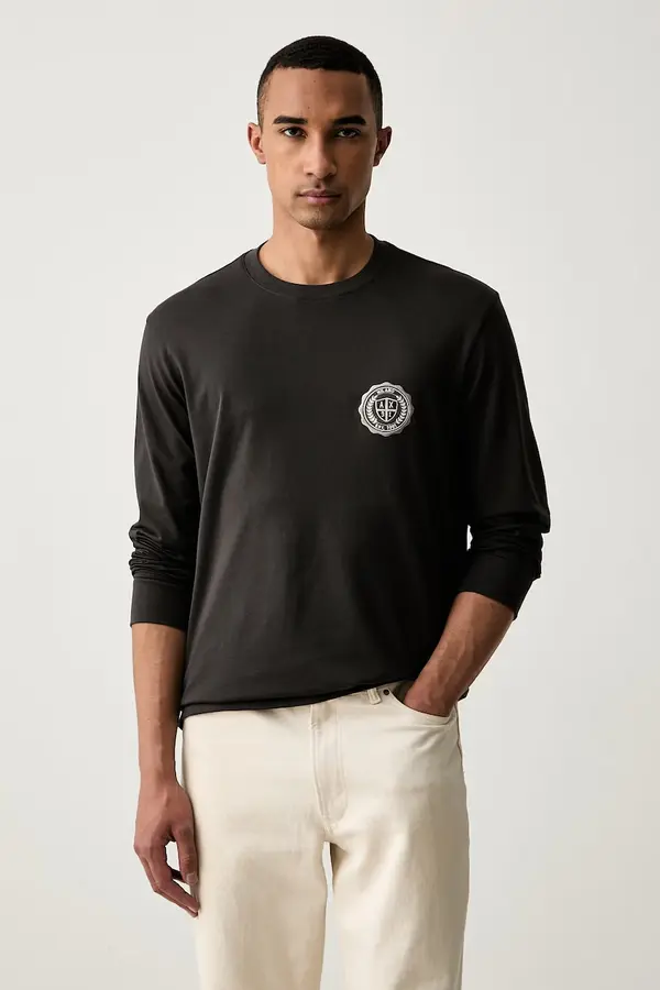 Armani Exchange Armani Exchange majica dugih rukava za muškarce od pamuka