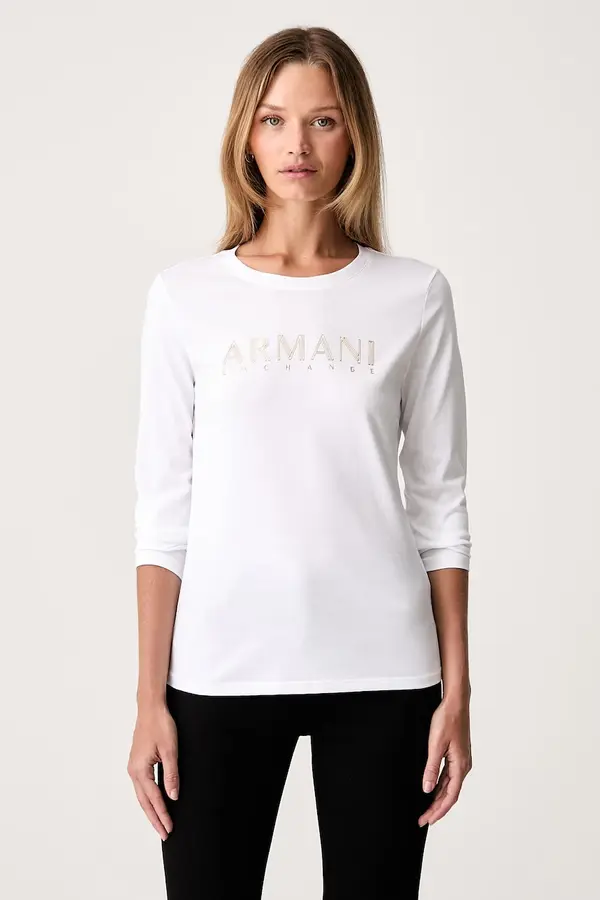 Armani Exchange Armani Exchange majica dugih rukava za žene od pamuka