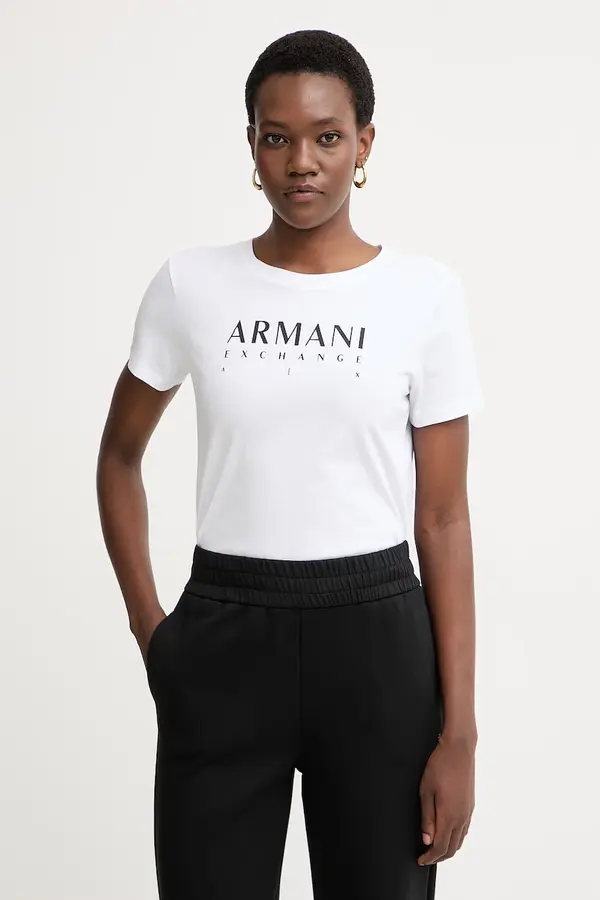 Armani Exchange Armani Exchange majica za žene od pamuka