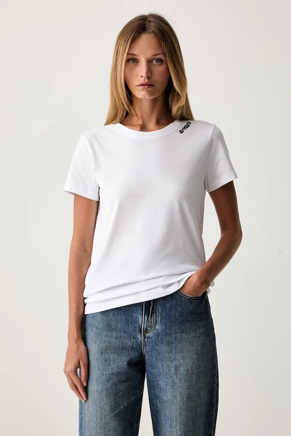 Armani Exchange Armani Exchange majica za žene od pamuka