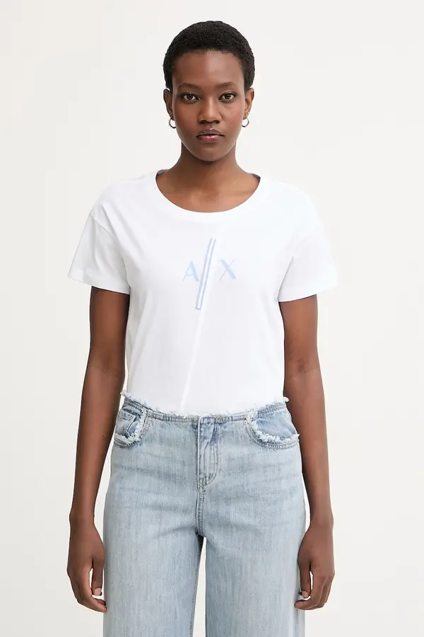 Armani Exchange Armani Exchange majica za žene od pamuka
