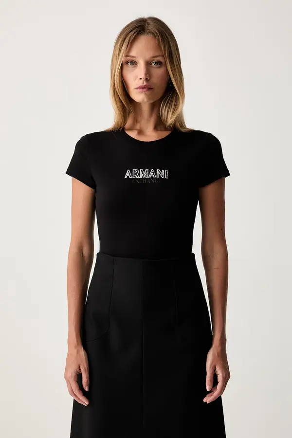 Armani Exchange Armani Exchange majica za žene od pamuka