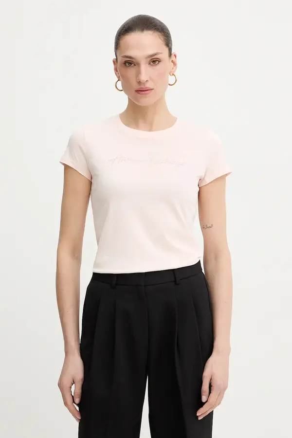 Armani Exchange Armani Exchange majica za žene od pamuka