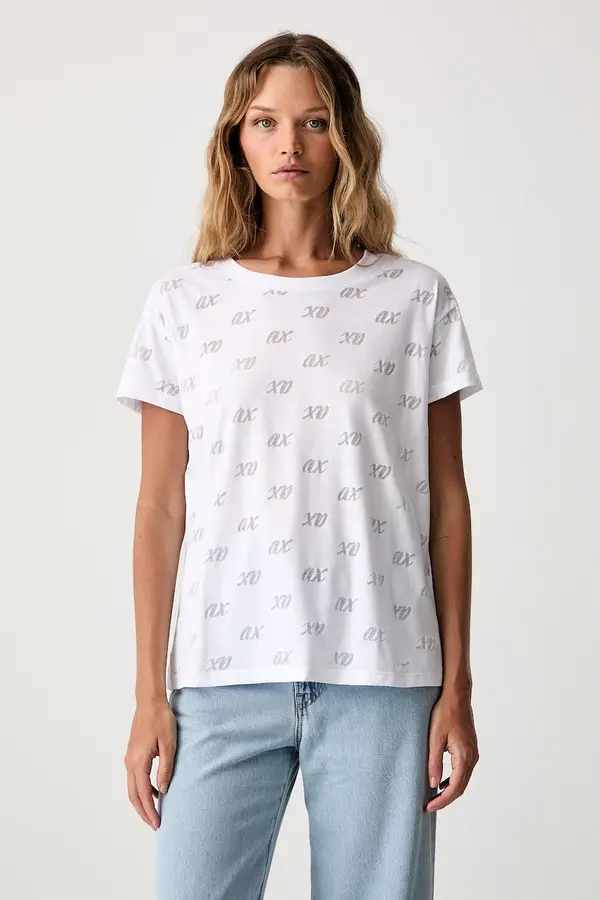 Armani Exchange Armani Exchange majica za žene s pamukom