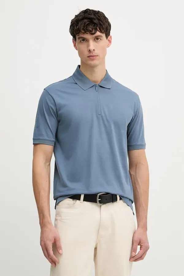Armani Exchange Armani Exchange polo majica za muškarce od pamuka