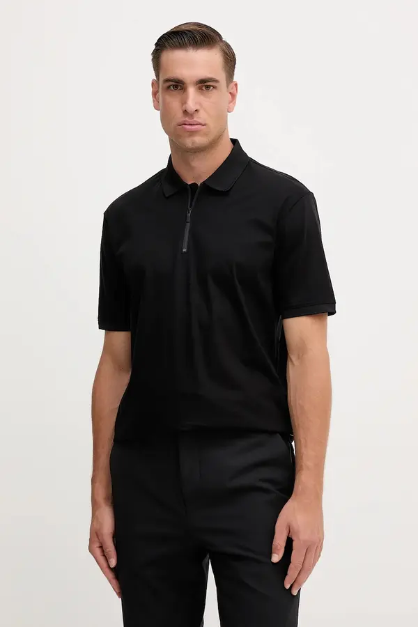 Armani Exchange Armani Exchange polo majica za muškarce od pamuka