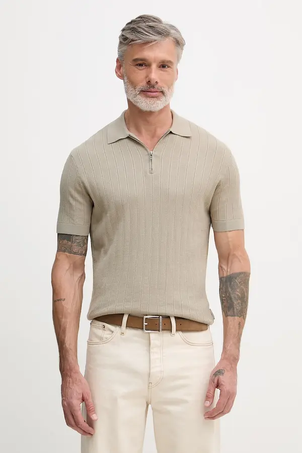 Armani Exchange Armani Exchange polo majica za muškarce od pamuka