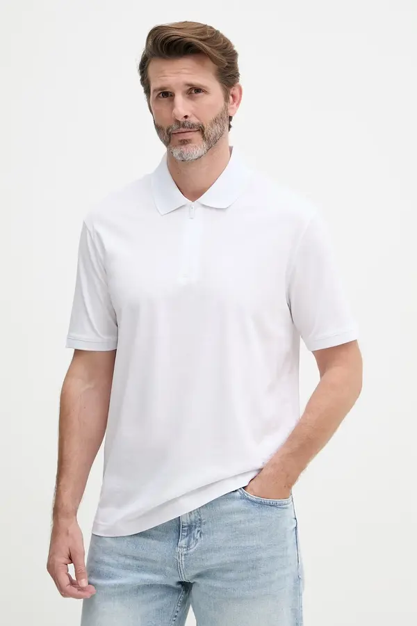 Armani Exchange Armani Exchange polo majica za muškarce od pamuka