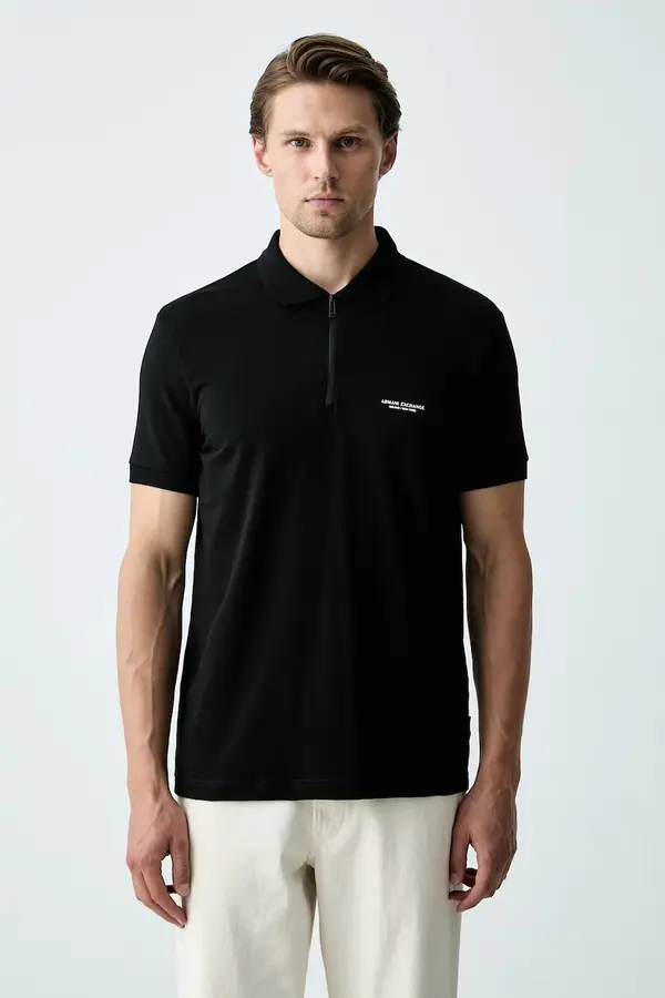 Armani Exchange Armani Exchange polo majica za muškarce od pamuka s elastanom