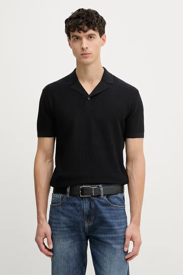Armani Exchange Armani Exchange polo za muškarce od pamuka