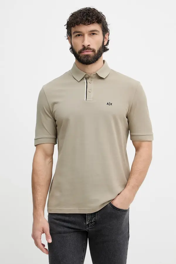 Armani Exchange Armani Exchange polo za muškarce od pamuka
