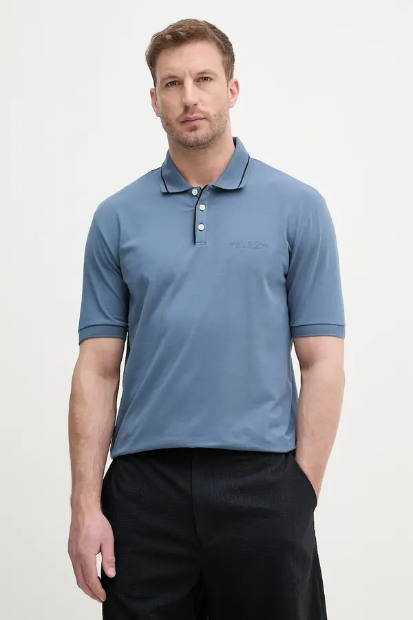 Armani Exchange Armani Exchange polo za muškarce s pamukom