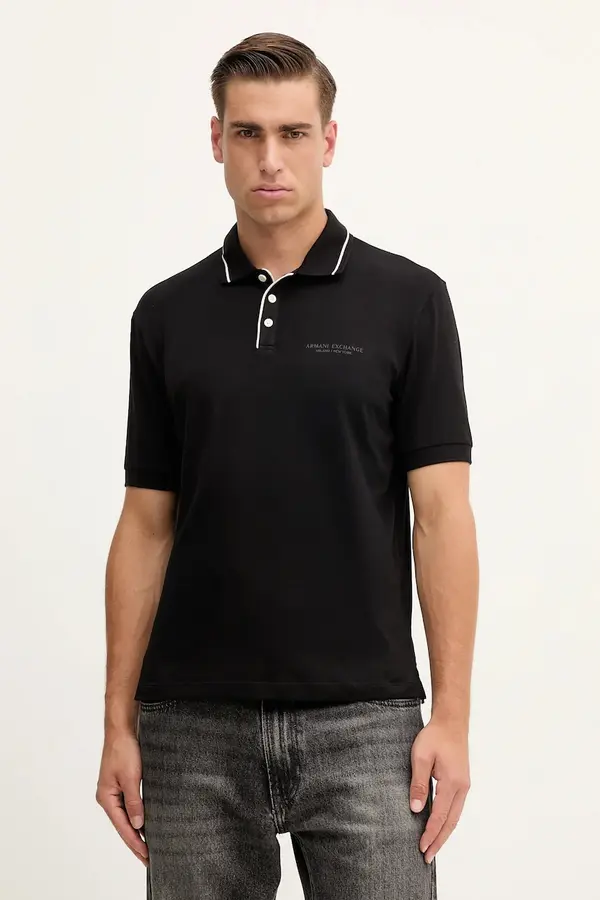 Armani Exchange Armani Exchange polo za muškarce s pamukom