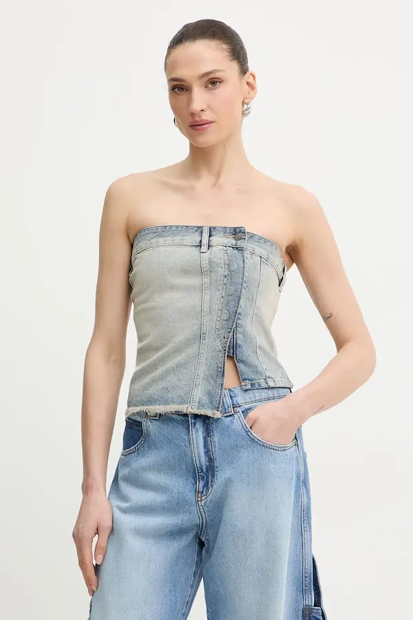 Armani Exchange Armani Exchange top za žene traper
