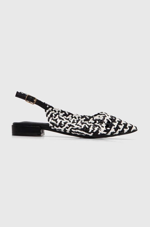 Answear Lab Balerinke Answear Lab boja: crna, s otvorenom petom