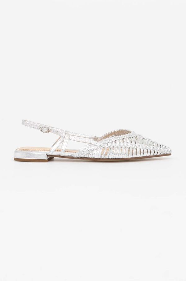 Answear Lab Balerinke Answear Lab boja: srebrna, s otvorenom petom
