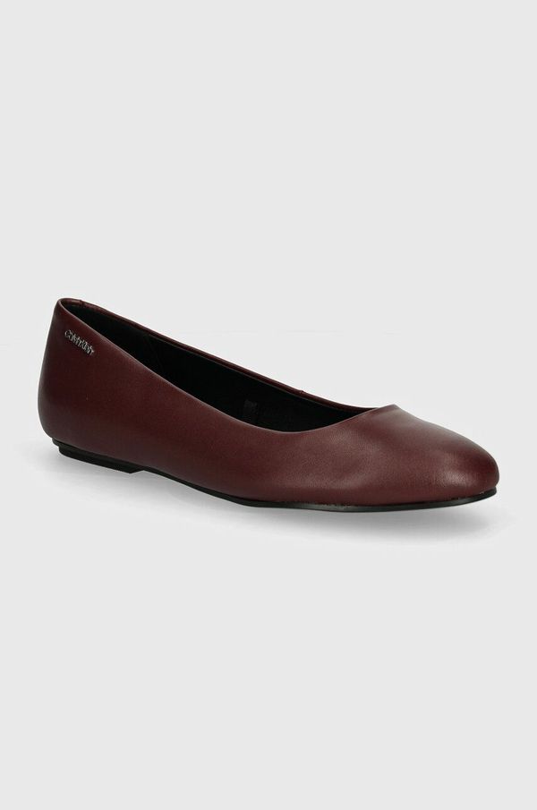 Calvin Klein Balerinke Calvin Klein ROUND BALLERINA boja: bordo, HW0HW00618