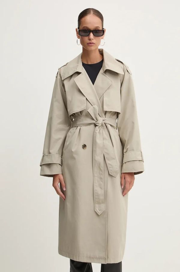 Abercrombie & Fitch Baloner Abercrombie & Fitch za žene, boja: bež, za prijelazno razdoblje, oversize, KI144-4151