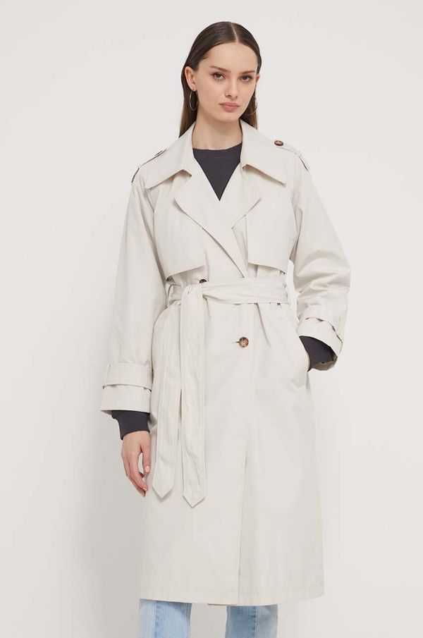 Abercrombie & Fitch Baloner Abercrombie & Fitch za žene, boja: bež, za prijelazno razdoblje, oversize