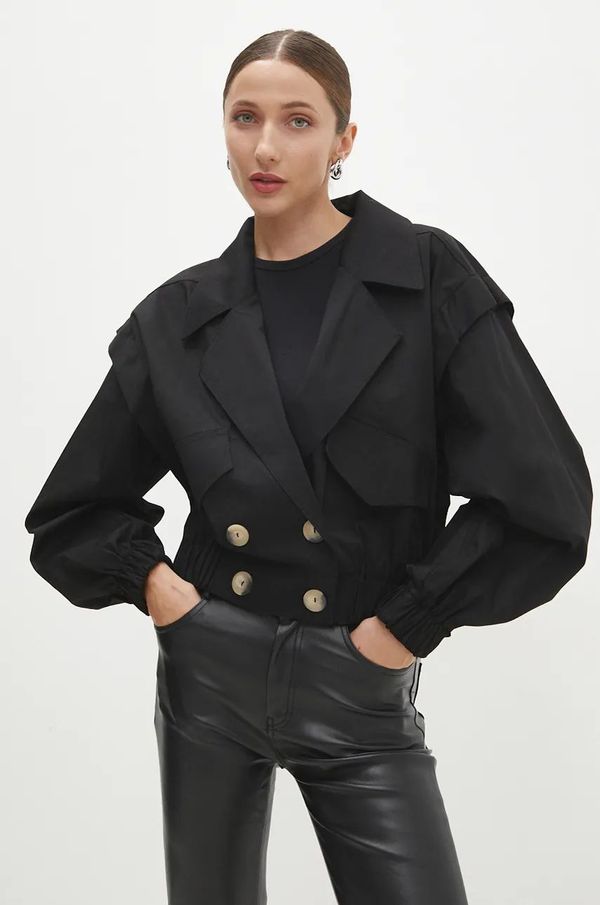 Answear Lab Baloner Answear Lab za žene, boja: crna, za prijelazno razdoblje, oversize