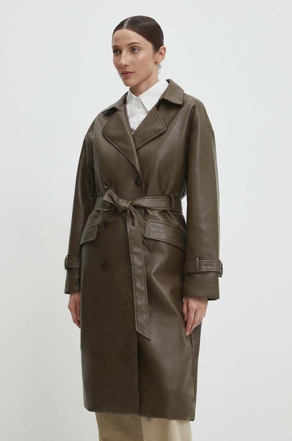 Answear Lab Baloner Answear Lab za žene, boja: smeđa, za prijelazno razdoblje, oversize