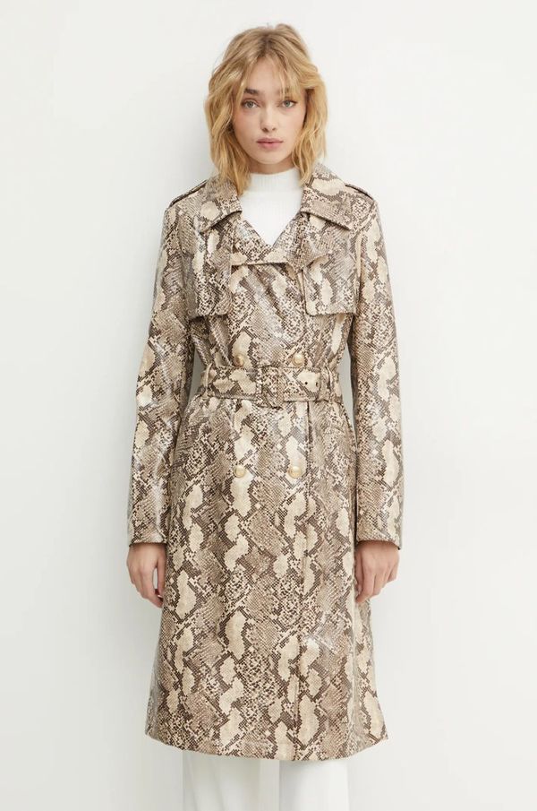 Guess Baloner Guess BRIANA za žene, boja: bež, za prijelazno razdoblje, W4BL06 WGHP0