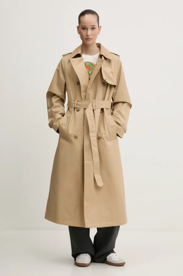 Superdry Baloner Superdry za žene, boja: bež, za prijelazno razdoblje, oversize, W5011871A-5YE