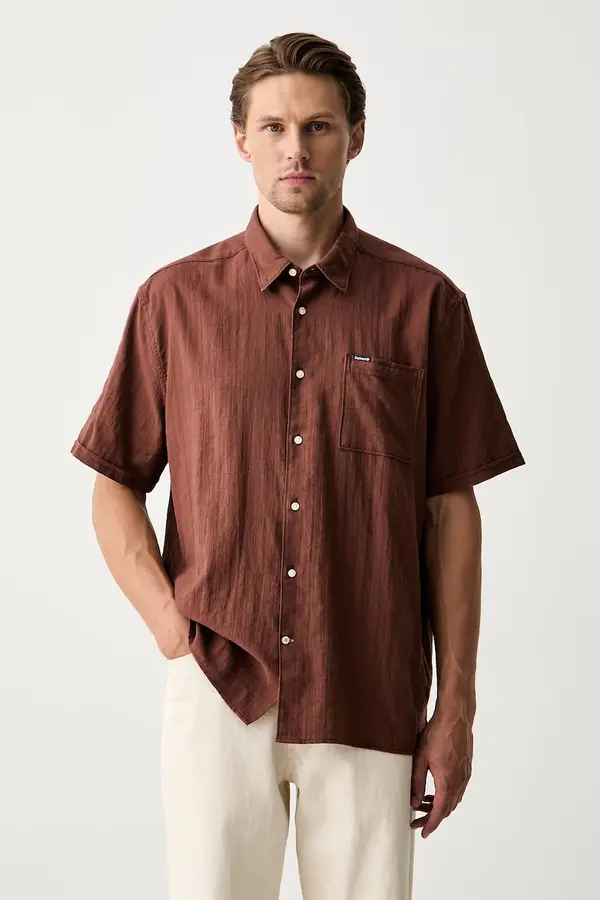 Barbour Barbour košulja za muškarce od pamuka s elastanom Kingswood