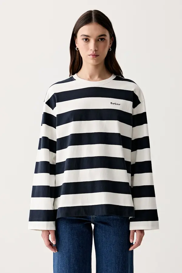 Barbour Barbour majica dugih rukava za žene od pamuka Cartmel