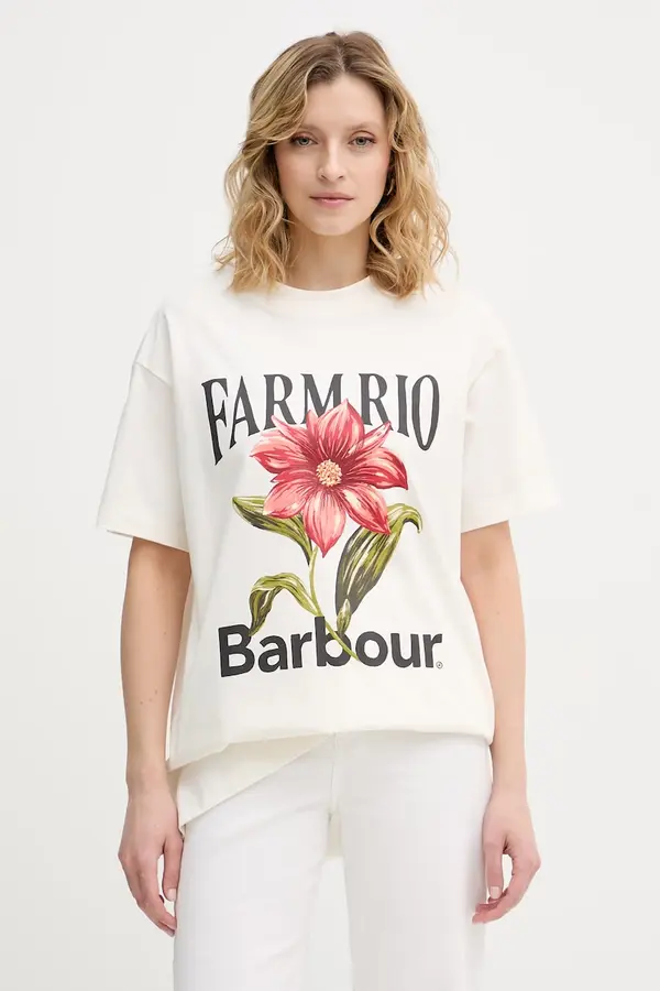 Barbour Barbour majica za žene od pamuka x Farm Rio