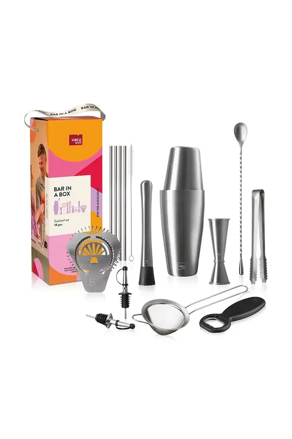 Vacu Vin Barmenski set Vacu Vin Cocktail Set Bar 9 x 9 x 21,2 cm 3 elementy