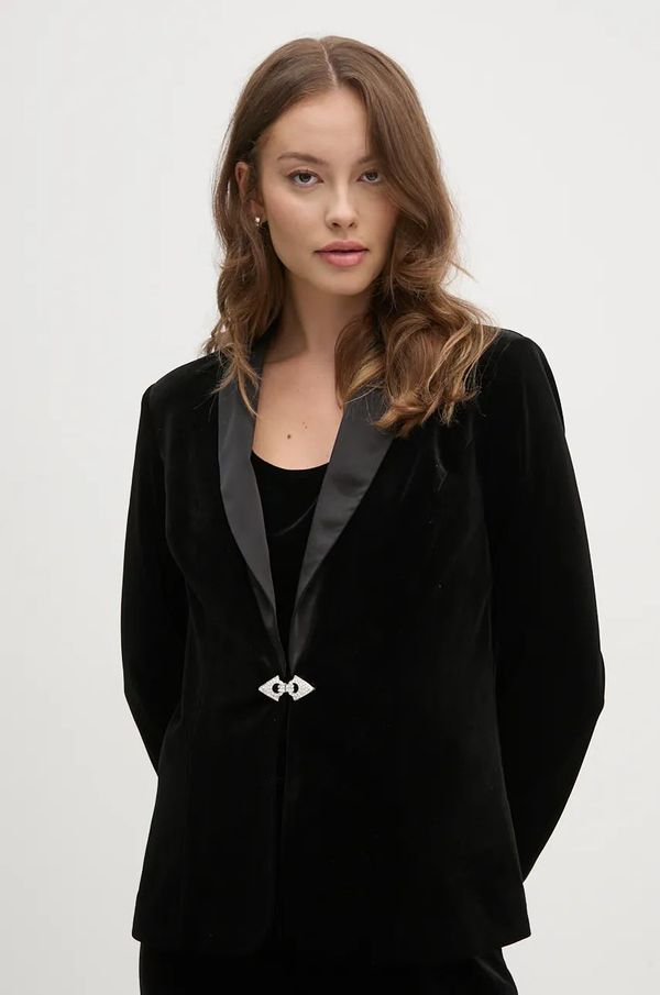 Joseph Ribkoff Baršunasti sako Joseph Ribkoff boja: crna, jednoredno zakopčavanje, bez uzorka, 244926